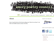 Tablet Screenshot of poetrycouncil.campuslifetech.org